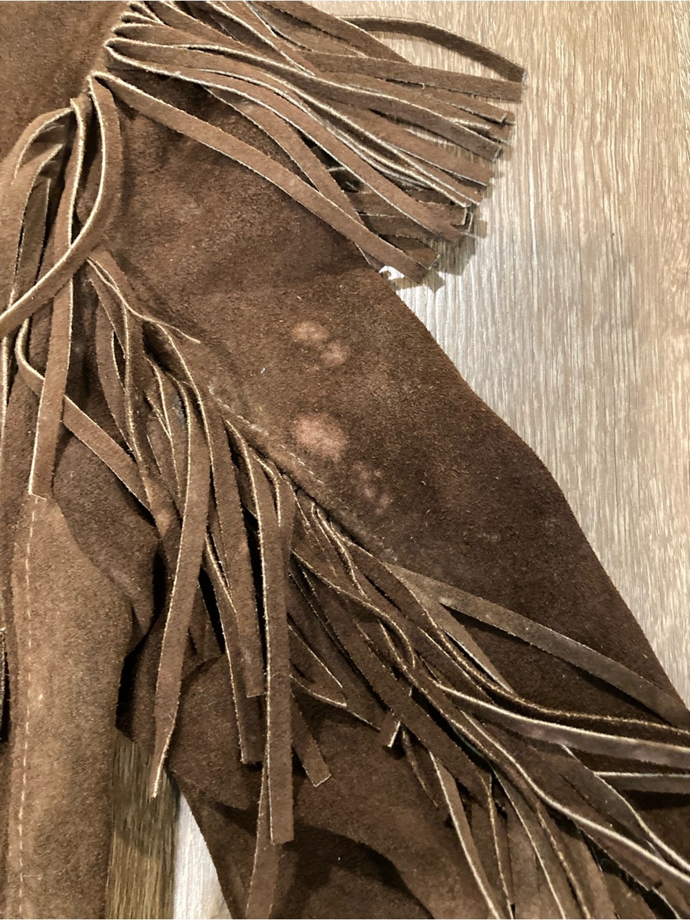 Vintage Schott Bros. Rancher Fringe Suede Jacket Size 14 1970s Western Cowgirl - Picture 9 of 16